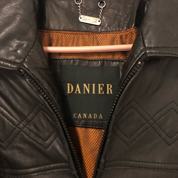 Danier Black Leather Coat - Picture 2 of 5